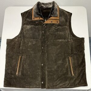 ROUNDTREE & YORKE Premium Leather men's vest